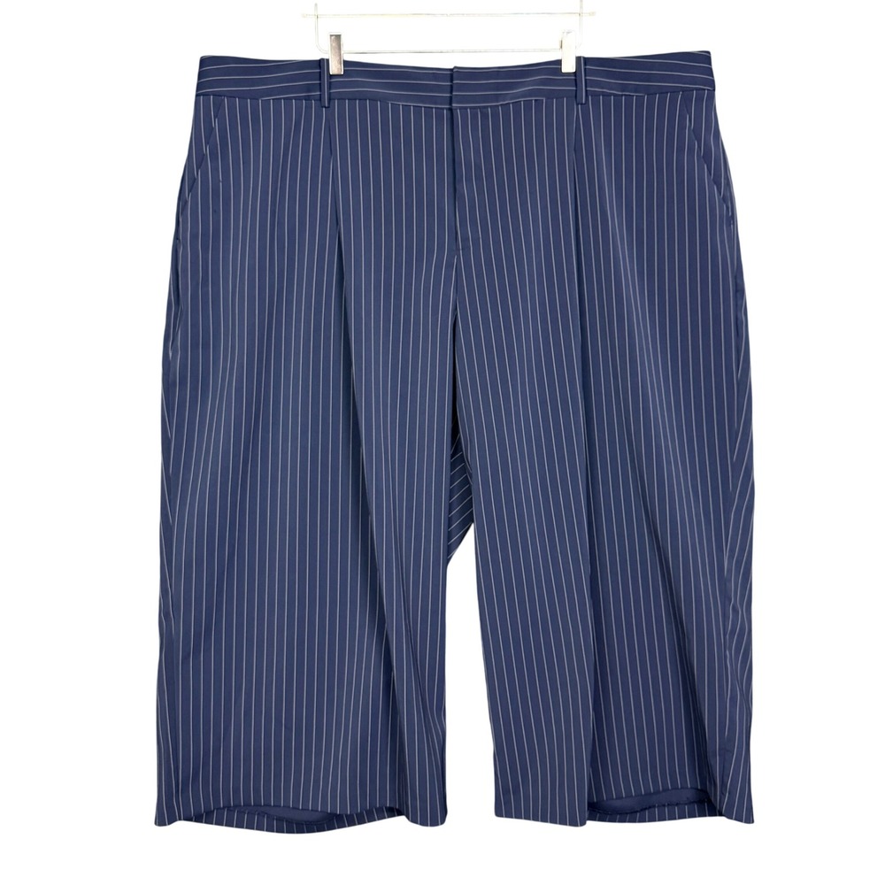 Jason Wu Eloquii Pants Womens 28 Navy Pinstripe Wide Leg Crop Dressy Career Plus